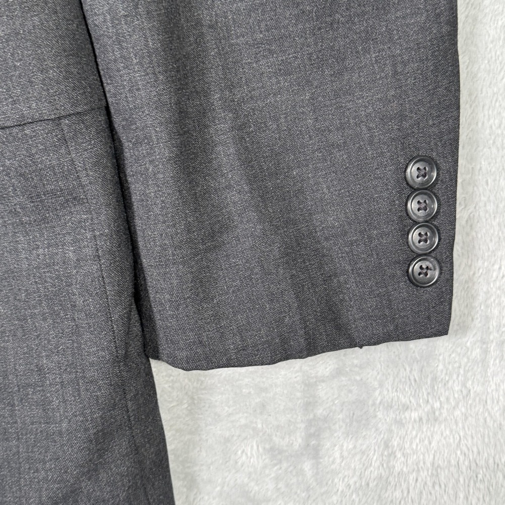 Polo Ralph Lauren Blazer Mens 44 Gray Wool Sport Coat Jacket Made USA Classic - Picture 3 of 12